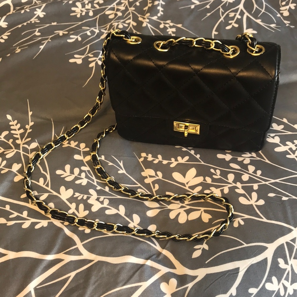 Black Quilted Purse
